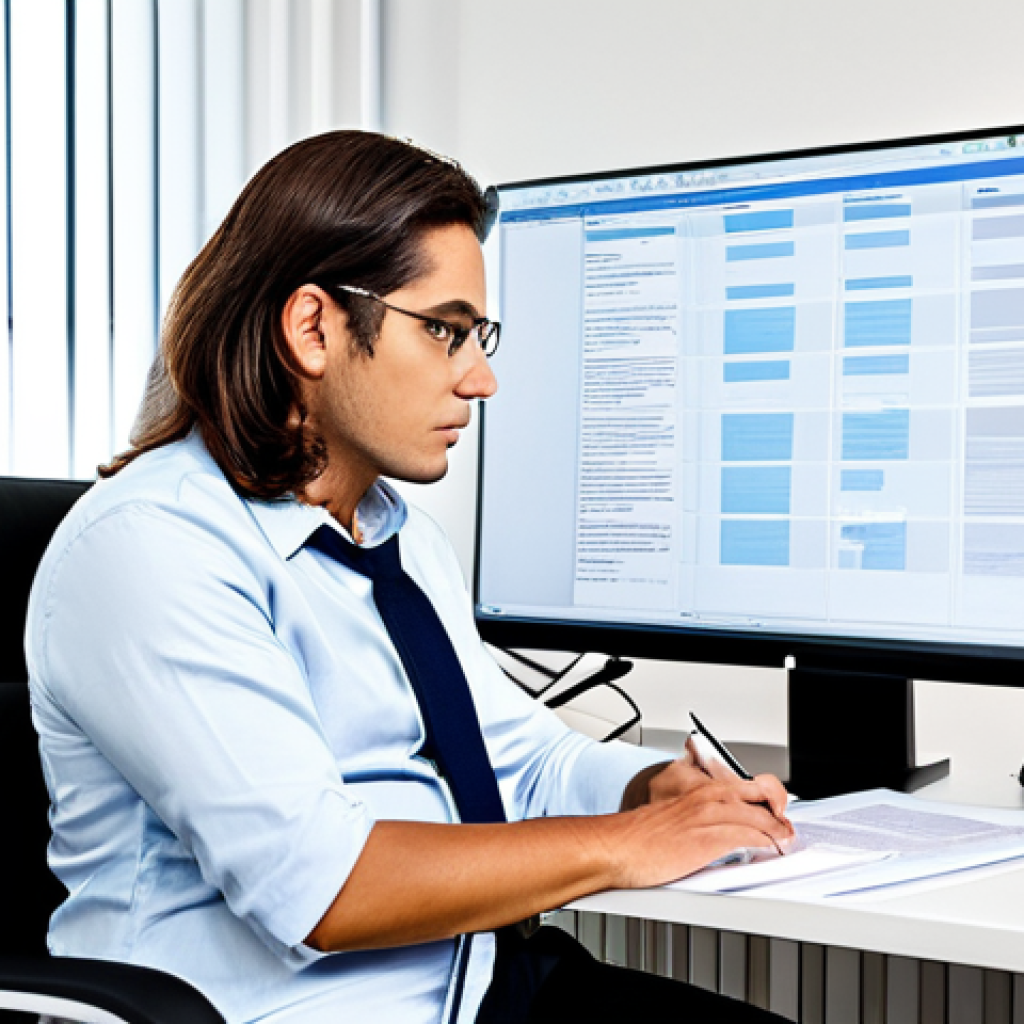 마케팅관리사 시험에서 자주 언급되는 법령 - **Image:** A professional marketer in a modern office, reviewing data on a computer screen, surround...